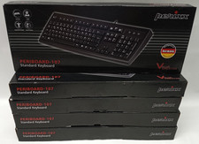 New Open Box Lot of 5 Perixx Periboard-107 Standard Keyboard N2192 C9 picture