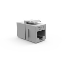 CAT6 Inline Coupler w/Keystone Latch Gray picture
