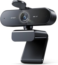 Professional 4K Webcam with Dual Omni Mics & Privacy Cover - Ideal for Streaming picture