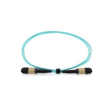 30m Senko MPO/UPC F/F 12-Fiber Type A OM3 Multimode Fiber Optic Cable Aqua picture