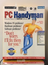Symantec PC Handyman Vintage Windows 95 Software Sealed Box Norton  picture
