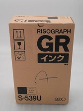 NEW GENUINE RISO GR S-539U BLACK INK TUBE CARTRIDGE 2-PACK picture