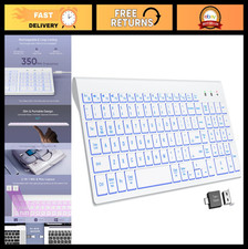 Wireless Keyboard with 7-Color Backlight, Quiet Low-Profile Keys, Slim Design picture