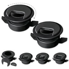 2PK Black Patented: Only Cable, Wire, Cord Management, Tool-Free Self-Securing picture