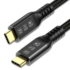 USB C Cable for Thunderbolt 4 40Gbps High Speed USB4 Type C Data Cord 10FT picture