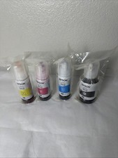 Genuine Epson 502 Ink Bottle Set Black Cyan Magenta Yellow New Sealed EcoTank picture