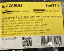 NEW - STARTECH HDMI CABLE 25ft Ultra HD 4k FLAT HDMI Cable - HDMI to HDMI M/M picture