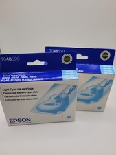 Epson TO48520 Light Cyan Ink Cartridge Two Pack 48520 picture