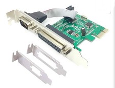 PCIe Combo Serial Parallel Expansion Card PCI Express to Printer LPT Port RS232 picture
