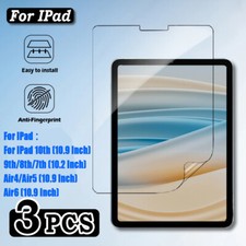 3Pcs HD Clear Tablet Screen Protector Protective Film For iPad Series picture