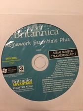 Encyclopedia Britannica Homework Essentials  Plus CD-Data Disc-Win/Mac-04042RARE picture