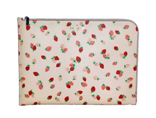 KATE SPADE Staci Strawberries Universal Laptop Sleeve Pink Red Padded WIR00071 picture