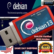Debian 13 Bootable Live USB Installer  UEFI/Legacy PC - SERVER - INTEL MAC picture