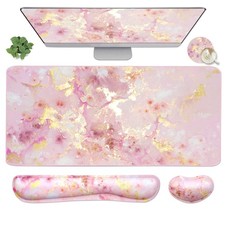 4-in-1 Large Gaming Pad, Keyboard Wrist Rest Pad & Wrist Mousepad Set, Extend... picture