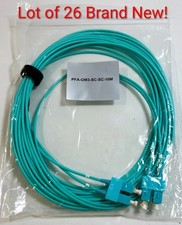 Lot Of 26 - 10m SC-SC Duplex 50/125 OM3 Multimode 10GB Fiber Patch Optic Cable picture