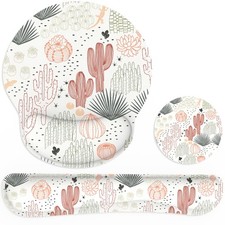 Ergonomic Mouse Pad with Wrist Rest and Keyboard 16.9 x 3.5 inches, Cactus picture