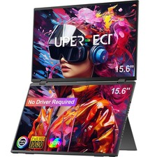UPERFECT UStation Delta Folding Dual 15.6 Inch 1080P IPS Portable Monitor with picture