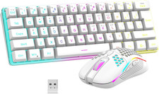 Redthunder 60% Wireless Gaming Keyboard and Mouse Combo, 2500Mah Rechargeable picture