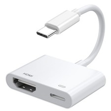 Adaptador USB C a HDMI Digital AV para iPhone 15, pantalla de sincronización de picture