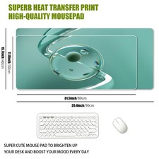 1pc XXL Extra Large Creative Water Droplet Transparent Texture Mouse Pad Fresh picture