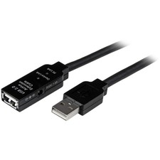 StarTech.com 5m USB 2.0 Active Extension Cable M/F - 5 meter USB A Male to USB A picture