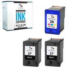 3-Pack Compatible CMYi HP 27 78 Cartridges Combo Pack for Deskjet 3845 3847 5160 picture
