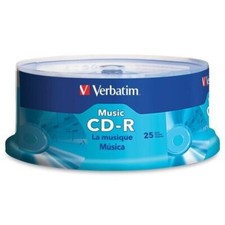 PE Verbatim 40x 80-Minute CD-R with Branded Surface 25 Pack picture