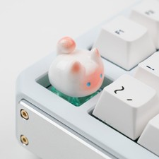 1U Size Resin Artisan Cat Keycap Openable Design For MX Mechanical Keyboard picture