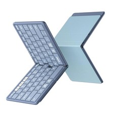 Samsers Full-Size Foldable Bluetooth Keyboard for Laptop Phone Tablet -Blue picture