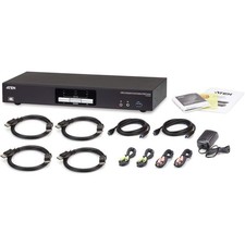ATEN 2 Port 4K DisplayPort KVM Switch 2 Monitors 2 Computers Dual Monitor KVM picture