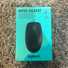 Logitech M110 Silent Wired Optical Mouse, Silent Clicks, 1000 DPI, Black picture