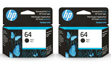 2 PACK HP #64 Black Ink Cartridge 64 N9J90AN NEW GENUINE Original picture
