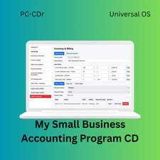 My Small Business Accounting Program Any PC, UNIVERSAL OS, FULL VERSION, CD-r picture