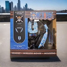 One Piece Headset with Microphone, Wireless Mouse, and Mouse Pad Tech Bundle NEW picture