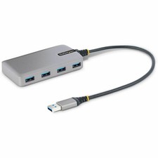StarTech 4-Port USB Hub, USB 3.0 5Gbps, Bus Powered, USB-A to 4xA w/ Optional picture