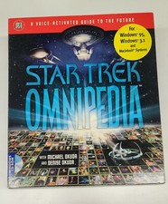 1995 Star Trek Omnipedia Computer Software CD-Rom Windows 3.1-Windows 95 and Mac picture