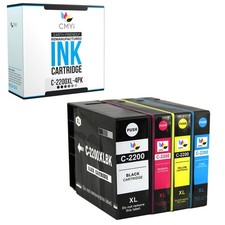 CMYi 4-Pack Compatible PGI-2200XL Ink Cartridge fits Canon MAXIFY MB5120 MB5320 picture