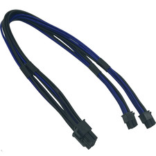 Dual Mini 6 Pin to 8 Pin PCI Express Video Card Power Adapter Cable picture