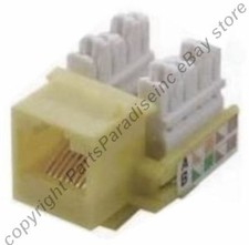 Lot50pcs/pack Cat5e RJ45 Keystone Network 10/100/1000 Jack 110Punch {IVORY/BEIGE picture