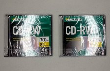Lot of 2 Memorex CD-RW Rewritable 4x 700MB 80 Minute In Sealed Jewel Cases picture