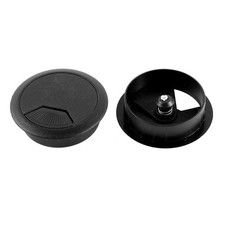 2Pcs 50mm Mounting Hole Diameter Computer Desk Table Top Cable Wire Grommets picture