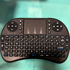 Wireless Mini Keyboard w/ Built-In Touchpad, USB Receiver, Black QWERTY EN picture