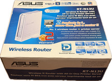 Open Box ASUS RT-N13U Wireless N Router with All-in-One Printer Server picture