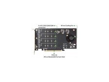 SI-PEX40161 PCI-Express 3.0 x16 PCI-Express Quad M.2 PCIe 3.0 x4 PCIe x16 SYBA picture