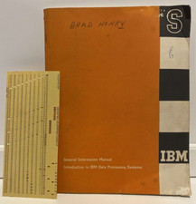 Vtg 1960 IBM General Information Manual Intro to IBM Data Processing Systems picture