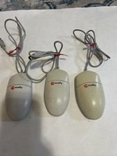 3 Vintage Macally One Button Mouse Made In Taiwan picture