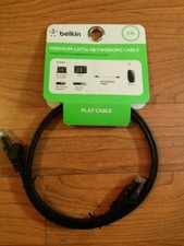 Belkin Premium CAT 5e Network cable, 3ft Flat Cable, crossover RJ45 F2CP010-03 picture