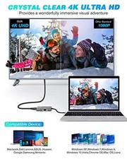 USB C TO HDMI ADAPTER, UTECHSMART USB C HUB TO DUAL HDMI, 4 IN 1 UTECHSMART picture