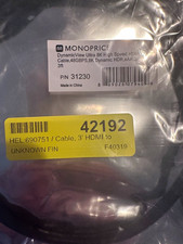 Monoprice 31230 High Speed HDMI Cable 3ft HDMI Standard M/M Black picture