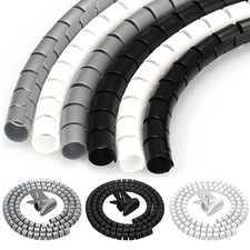 2M Flexible Cable Wire Protector Organizer Pipe Office Cord Sleeve picture
